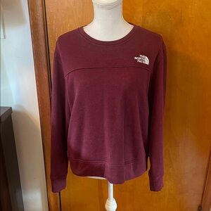 The North Face Maroon Crewneck Sweatshirt